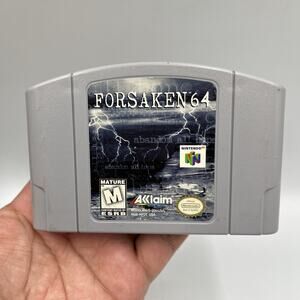 FORSAKEN 64 Nintendo 64 game cart Authentic! 1998 N64 Tested & Works